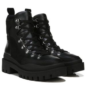 NEW Vionic Jaxen 9.5 Women’s Black Chunky Combat Boot Arch Support Lace Up Shoe